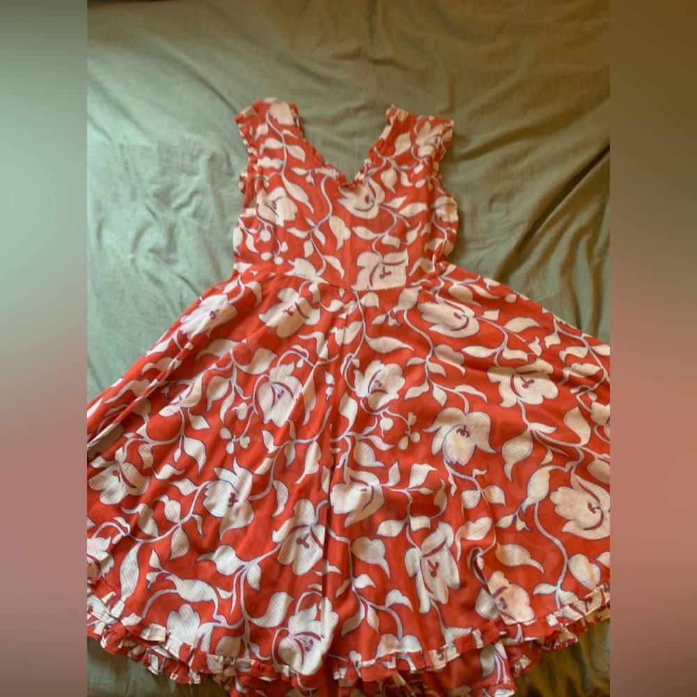 Handmade 1940’s sheer cotton dress!!